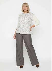 Блузка комбинированная